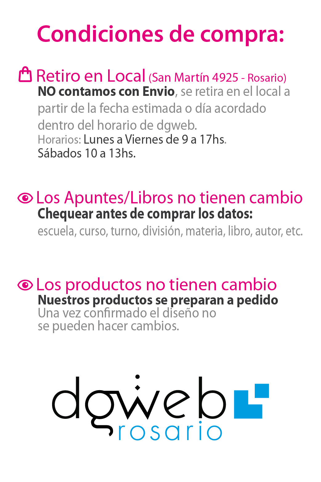 condiciones de compra